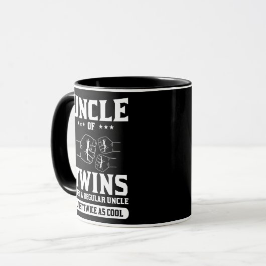 双子の叔父は、ちょうど2倍の規則的な叔父だ マグカップ (正面左)