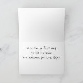 **双子の君は美しい**誕生日願い カード (内部)