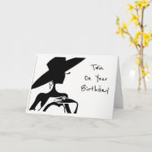 **双子の君は美しい**誕生日願い カード (黄色い花)