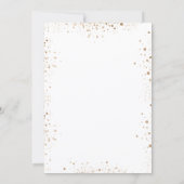 双子の命名式 ユーカリ グリーン 花 白 招待状 (裏面)