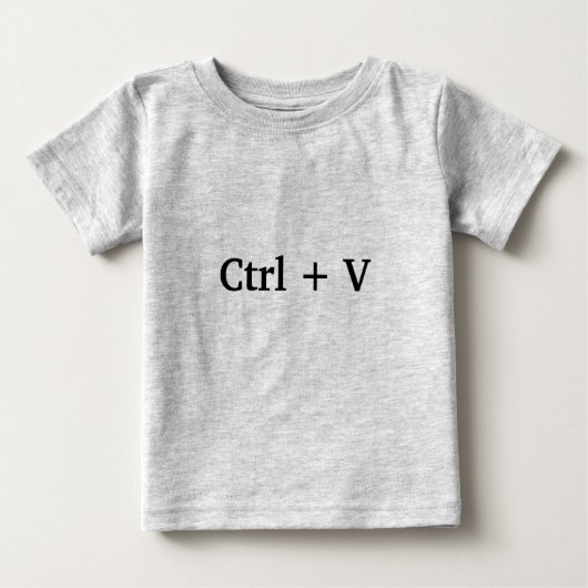 双子の場合はCtrl + V -paste- (コピーして貼り付け素晴らし)。 ベビーTシャツ (正面)