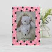 双子の女の子がベビーシャワーの招待を受ける 招待状 (スタンド正面)