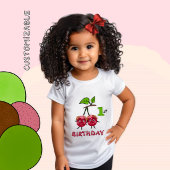 双子の女の子たち チェリー ベビーTシャツ