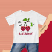 双子の女の子たち チェリー ベビーTシャツ