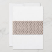 双子の女の子のダマスク柄の洗礼式招待状 招待状 (裏面)