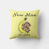 双子の女の子の新しいママのプレゼント クッション (裏面)