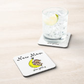 双子の女の子の新しいママのプレゼント コースター (右側)