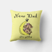 双子の女の子の新しい父の贈り物 クッション (裏面)