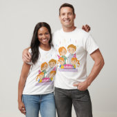 双子の女の子の誕生日 Tシャツ (ユニセックス)