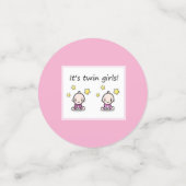 双子の女の子よ、カスタマイズF.赤ん坊の女の子の双子。 コンフェッティ (スモール正面)