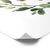 双子の女の子テディベア赤ちゃんシャワー歓迎サイン ポスター (角)