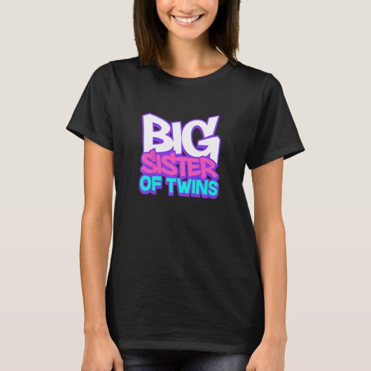 双子の妊娠お姉さん発表 Tシャツ (正面)