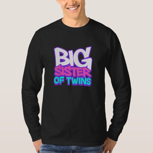双子の妊娠お姉さん発表 Tシャツ (正面)