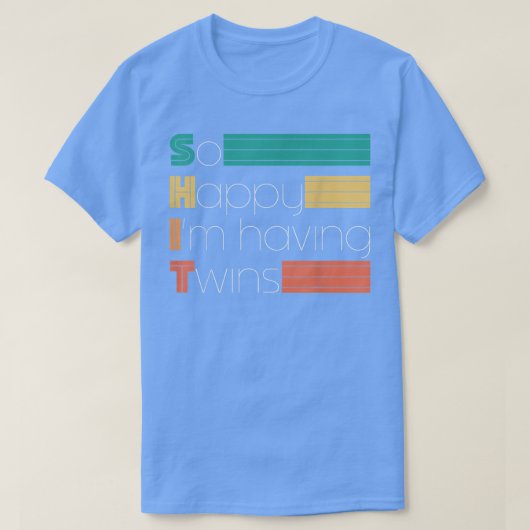 双子の妊娠ができてとても嬉しい Tシャツ (デザイン正面)
