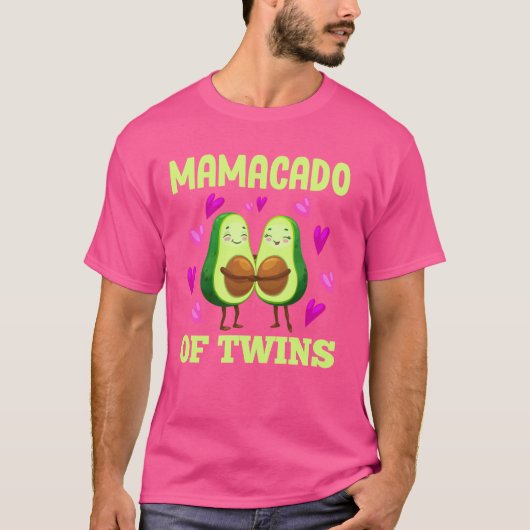 双子の妊娠とおもしろい双子の乳房 Tシャツ (正面)