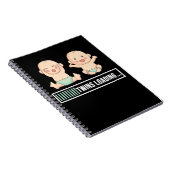 双子の妊娠の発表 ノートブック (右側)