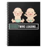 双子の妊娠の発表 ノートブック (正面)
