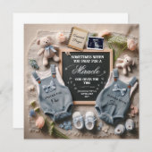 双子の妊娠の発表 | 双子を期待する 案内状 (正面/裏面)