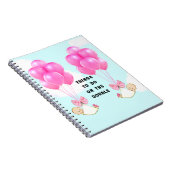 双子の妊娠ギフト ノートブック (右側)