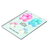 双子の妊娠ジャーナル ノートブック (左側)