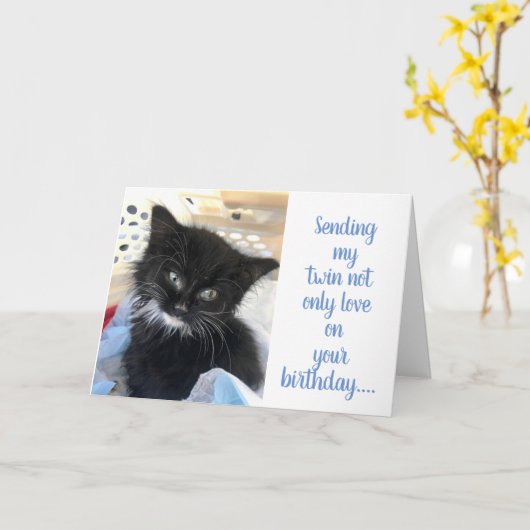 **双子の妹よ** あなたの誕生日の願いと約束 カード