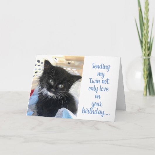 **双子の妹よ**  誕生日の願いと約束 カード (正面)