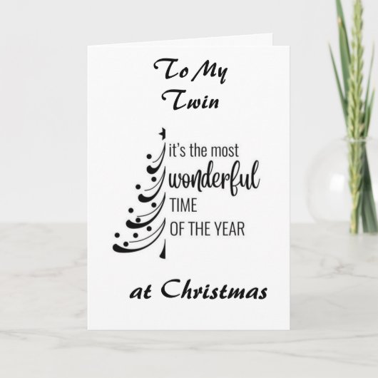 *双子の妹* あなたがいるから毎日がクリスマス シーズンカード (正面)