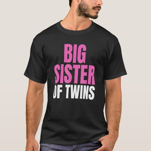 双子の姉さんニューシスター兄弟姉妹グラフィックPri Tシャツ (正面)