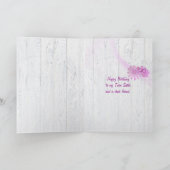 双子の姉妹のための誕生日 カード (内部)