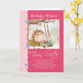 双子の姉妹の誕生日のお祝いの挨拶状 カード (黄色い花)