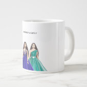 双子の姉妹 ジャンボコーヒーマグカップ (正面右)