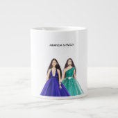 双子の姉妹 ジャンボコーヒーマグカップ (正面)