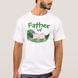 双子の娘の父 Tシャツ