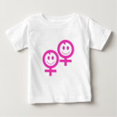 双子の娘 ベビーTシャツ (正面)