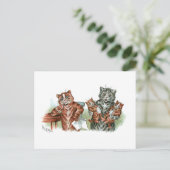 双子の子猫漫画 ポストカード (スタンド正面)