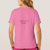 双子の子考えどものTシャツ Tシャツ (裏面)