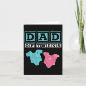 双子の家族の父の日の未来の両親 カード (正面)