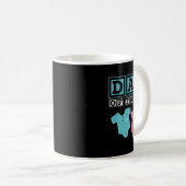 双子の家族の父の日の未来の両親 コーヒーマグカップ (正面右)