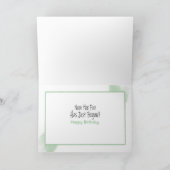 双子の少女と少年1歳の誕生日カーパーソナライズされたド カード (内部)