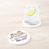 双子の少女のおばあちゃんプレゼント コースター (側面)