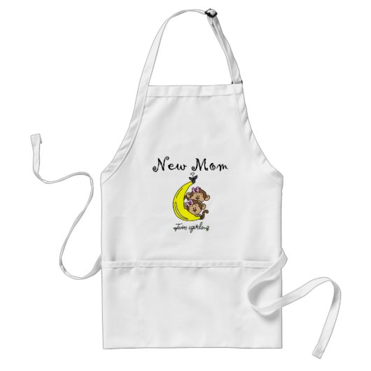 双子の少女の新しい母のTシャツとギフト スタンダードエプロン (正面)