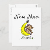 双子の少女の新しい母のTシャツとギフト ポストカード (正面/裏面)