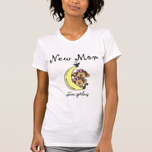 双子の少女の新しい母のTシャツとギフト Tシャツ (正面)