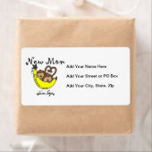 双子の少年たち新しい母の贈り物 ラベル (インサイチュ)