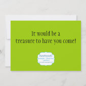 双子の少年と少女の海賊の誕生日パーティー招待状 招待状 (裏面)