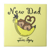 双子の少年サル新しい父の贈り物 タイル (正面)