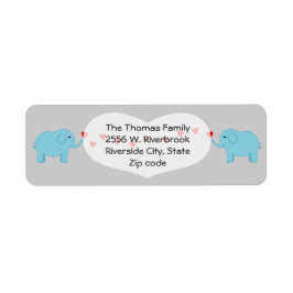 双子の少年ゾウ戻りラベル ラベル