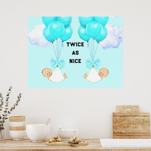 双子の少年 ポスター (キッチン)