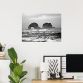 双子の岩 ポスター (ホームオフィス)