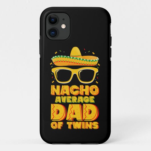 双子の平凡じゃないお父さん メキシコのシンコデマヨ Case-Mate iPhoneケース (裏面)